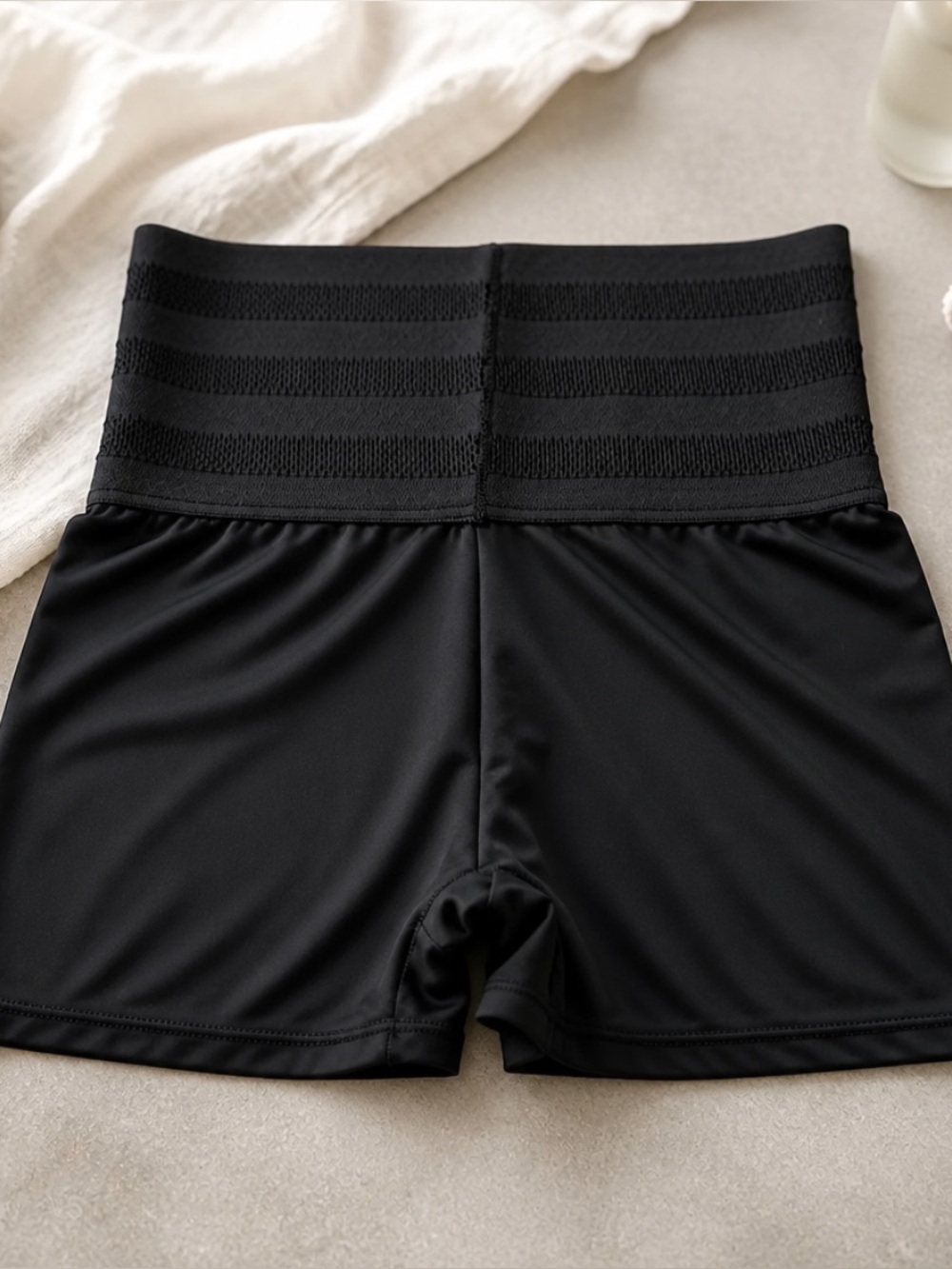 NWOT Medium Black High-Waisted Panties with Supportive Waistband